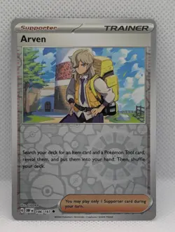 ARVEN 186/197 UC OBSIDIAN FLAMES POKEMON REVERSE HOLO NM/M ARVEN - Image 1