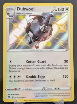 Pokemon Dubwool #SV104/SV122 English Shining Fates Shiny Rare - Image 1
