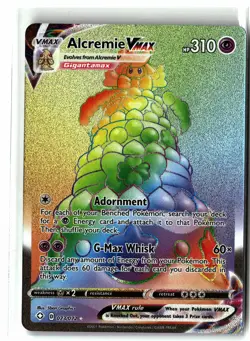 Alcremie VMAX ⭐ 073/072 Holo Rainbow Rare Shining Fates 2021 Pokemon NM - Image 1