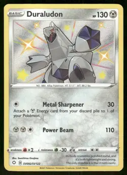 Pokemon Tcg Duraludon #SV092 Pokemon Shining Fates NM - Image 1