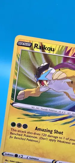 2020 Pokemon Sword Shield Vivid Voltage Raikou AR Amazing Rare #50/185 - NM#2 - Image 2