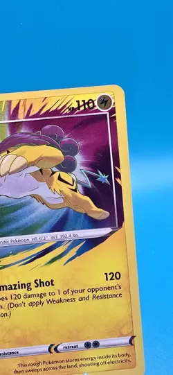 2020 Pokemon Sword Shield Vivid Voltage Raikou AR Amazing Rare #50/185 - NM#2 - Image 3