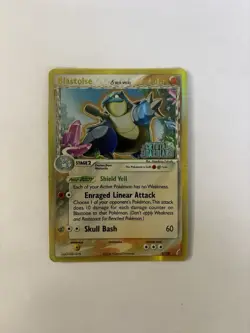 Pokemon TCG Blastoise 2/100 EX Crystal Guardians Reverse Delta Species - Image 1