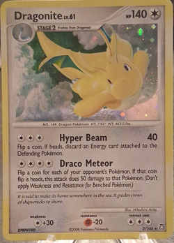 Pokemon Dragonite Legends Awakened #2/146 Holo Rare Stage 2 English 2008 MP - Image 1