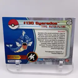 Gyarados #130 Topps Pokemon TV Animation Blue Logo LP WOTC Pokemon TCG - Image 2