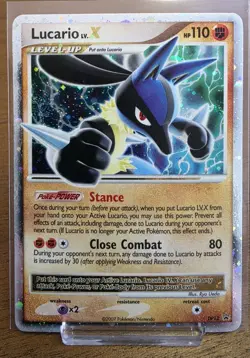 Pokemon TCG Lucario LV X Promo Holo 2007 Near Mint - Image 1