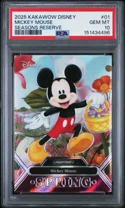 Mickey Mouse 01 Kakawow Phantom Disney Seasons Reserve Unknown PSA 10 - Image 1