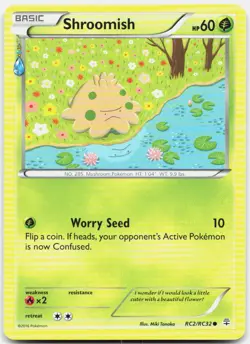 SHROOMISH RC2/RC32 C GENERATIONS POKEMON MP - Image 1