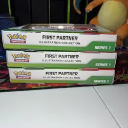 3x First Partner Illustration Collection Series 1 Boxes: Pokemon - New & Sealed - Image 5