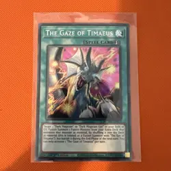 MZMU-EN013 The Gaze of Timaeus Secret Rare 1st Edition YuGiOh NM Card - Image 1