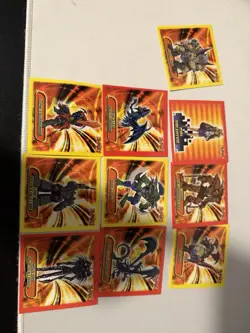 Yu-Gi-Oh X Topps Sticker Lot (Gold Foil, Silver Foil, Red & Yellow) - Image 5