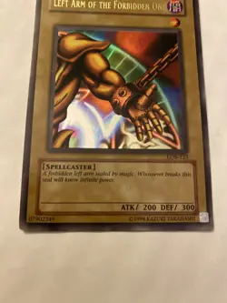 Yugioh Left Arm Of The Forbidden One Lob-123 Ultra Rare - NM/M - Image 2