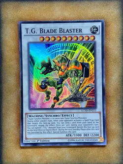 Yugioh T.G. Blade Blaster LC5D-EN215 Super Rare 1st Ed NM - Image 1