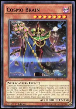Cosmo Brain MP19-EN089 2019 Gold Sarcophagus Tin Mega Pack Yu-Gi-Oh NM - Image 1