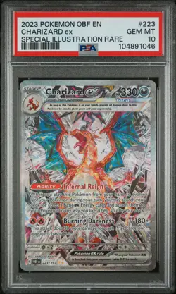 PSA 10 - 2023 Pokemon Obf En-Obsidian Flames 223 Charizard Ex SIR - Image 1