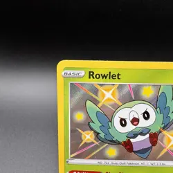 Rowlet - SV001/SV122 - Pokemon Shining Fates Sword Shield Shiny Rare Card - Image 2