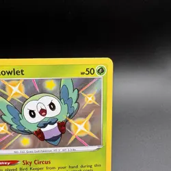 Rowlet - SV001/SV122 - Pokemon Shining Fates Sword Shield Shiny Rare Card - Image 3