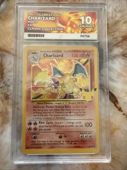 Pokemon TCG Charizard Celebrations Holo Card 4/102 Classic Collection Ace 10 - Image 1