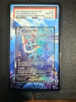 Vaporeon VMAX SWSH182 SWSH: Sword & Shield Promo Cards Holo - Image 1