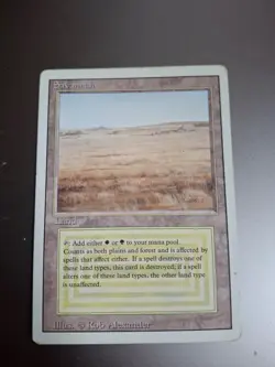 Savannah Revised Edition Regular Dual Land MP Front HP back See pic MtG Magic - Image 1