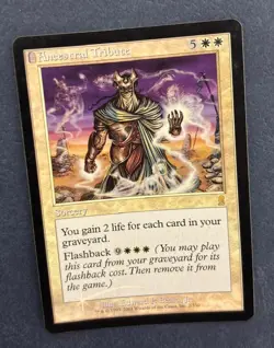 MTG FOIL ODYSSEY ANCESTRAL TRIBUTE NM MAGIC THE GATHERING SORCERY WHITE RARE ENG - Image 4