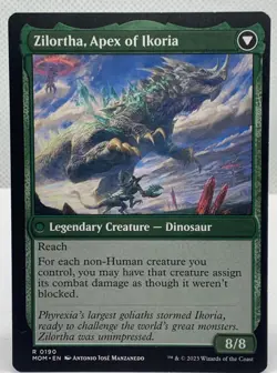 Invasion of Ikoria Zilortha, Apex of Ikoria MOM MTG 190 RARE M/NM - Image 2