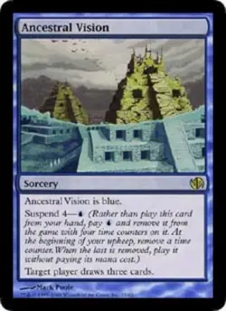 1x Ancestral Vision Heavy Play MTG Magic - Kid Icarus - - Image 1