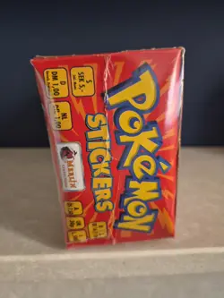 1999 topps merlin pokemon stickers box - Image 3