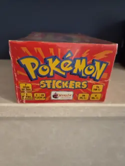 1999 topps merlin pokemon stickers box - Image 4