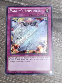Yu-Gi-Oh! TCG Vanity's Emptiness LC5D-EN253 Secret Rare 1st Ed NM - Image 1