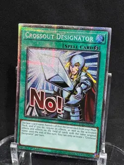 Crossout Designator (Starlight Rare) RA05-EN118 Rarity Collection 5 Yu-Gi-Oh NM - Image 1