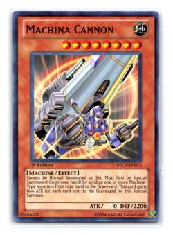 Machina Cannon - PRC1-EN011 - Super Rare - 1st Edition Yugioh - Image 1