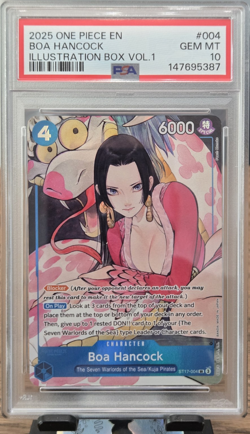 One Piece Boa Hancock PSA 10 Illustration Box Vol.1 Promo ST17-004 English Foil - Image 1