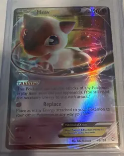 Mew EX Dragons Exalted 46/124 Holo Ultra Rare Pokemon TCG Card - Image 1