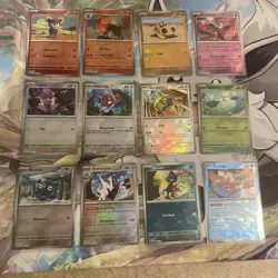 Pokemon TCG Prismatic Evolutions Lot Of 12 Pokeball Holo Pattern Cards All NM - Image 1