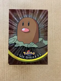 Diglett #50 TOPPS Series 1 Black Label - Sunrays Foil Pokemon Card - NM/Mint - Image 1