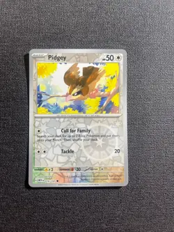 Pokemon TCG Pidgey Scarlet & Violet-151 016/165 Reverse Holo Common NM Card - Image 1