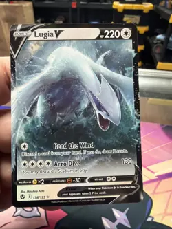 Lugia V 138/195 Pokemon TCG Card From Silver Tempest Near Mint See Pics - Image 1