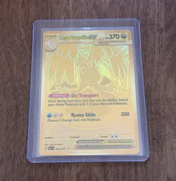 Mega Dragonite EX Gold Secret Rare Pokemon Card 295/217 370HP 330 Attack - Image 1