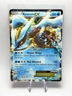 2012 Pokemon Card Kyurem EX BW37 Black & White Black Star Promo Holo - Image 1