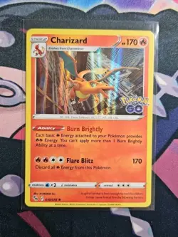 Charizard 010/078 Pokemon GO Holo Authentic Pokemon Card NM Condition - Image 1