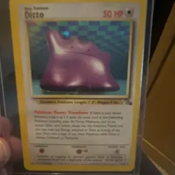 Pokemon Ditto Base Set 50 HP 18/102 1999 Wizards Trading Card - Image 1