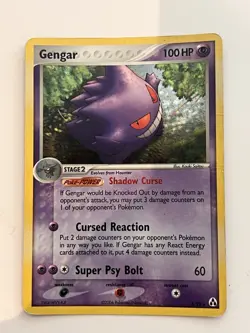 Pokemon Gengar 5/92 Legend Maker Holo Rare + SWIRL - 2006 TCG Card - MP - Image 4