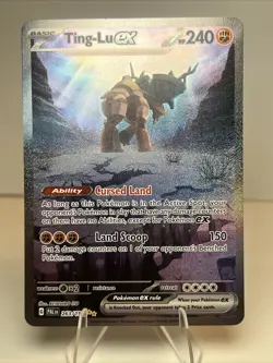 NM- Ting-Lu ex 263/193 Paldea Evolved AUTHENTIC SIR Pokemon Card - Image 1
