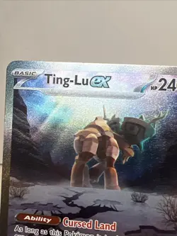 NM- Ting-Lu ex 263/193 Paldea Evolved AUTHENTIC SIR Pokemon Card - Image 2