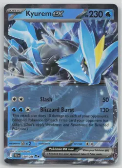Pokemon Card Kyurem ex Double Rare SV: Black Bolt 028/086 NM - Image 1