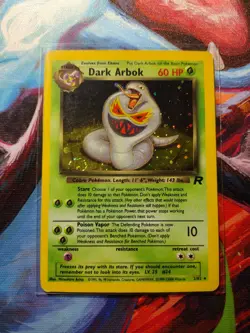Pokemon Dark Arbok Holo Rare TCG Card 2/82 Vintage - Image 1