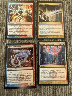 Magic: The Gathering MTG Izzet Lot 4 Nivmagus Elemental Djinn Illuminatus Invoke - Image 1