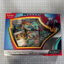Pokemon TCG Roaring Moon ex Card Box 4 Booster Packs Trading Card Game - Image 1