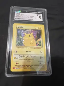 2023 Pokemon Pikachu Holo 008/034 TCG Classic CGC 10 Gem Mint - Image 1